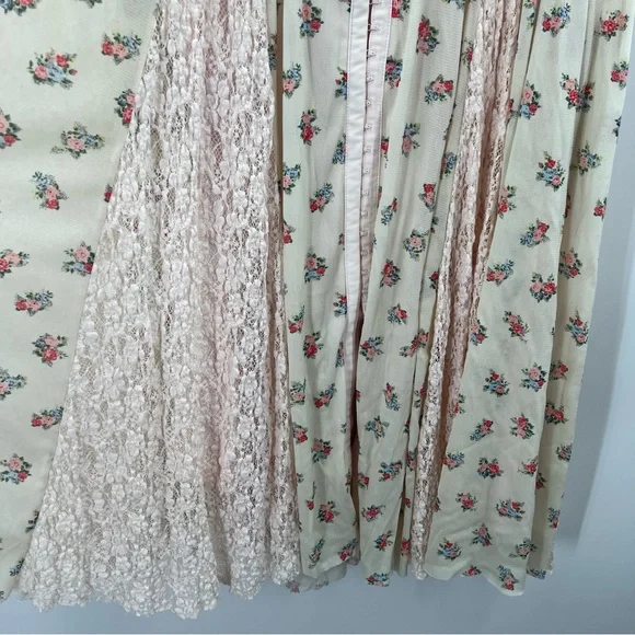 We Are HAH Maiden Memphis Corset Midi Dress in Almond Milk Cottagecore sz Large - Picture 8 of 14